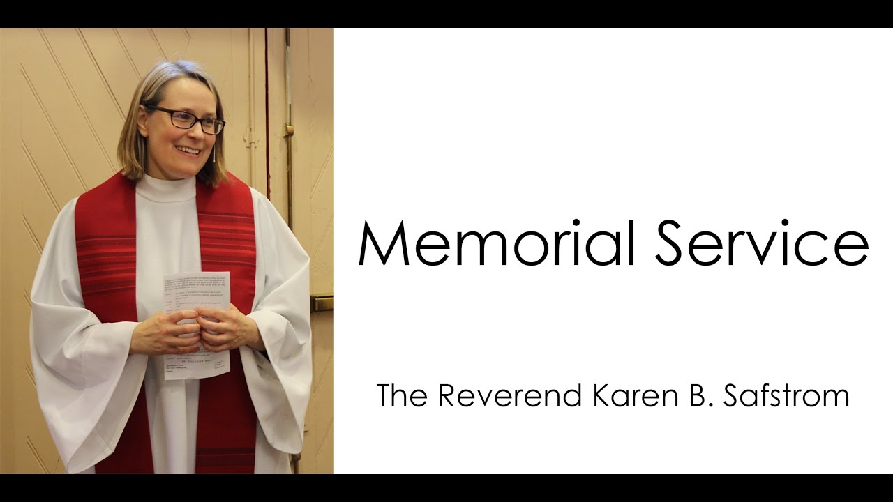 Memorial Service For The Reverend Karen B. Safstrom: September 19 @ 10 ...