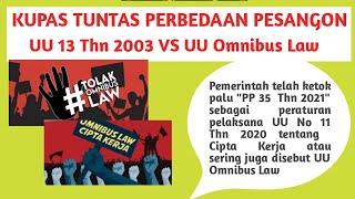 KUPAS TUNTAS PERBEDAAN PESANGON UU 13 TAHUN 2003 VS UU OMNIBUS LAW  #omnibuslaw#PP35thn2021