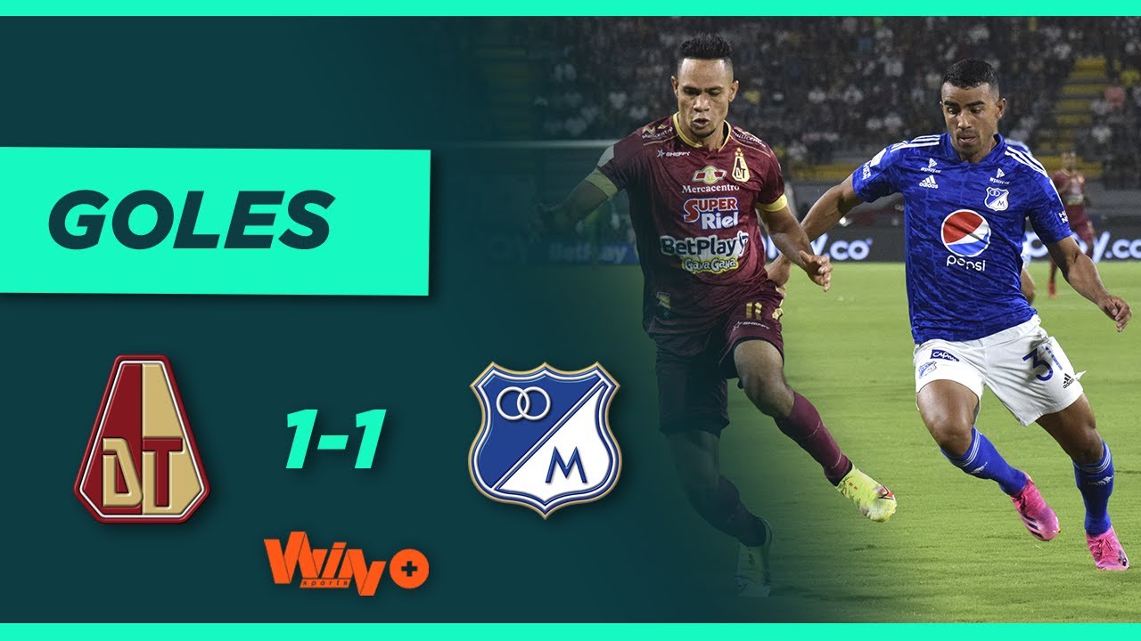 Tolima Vs Millonarios (1-1) Liga BetPlay Dimayor 2021-II ...