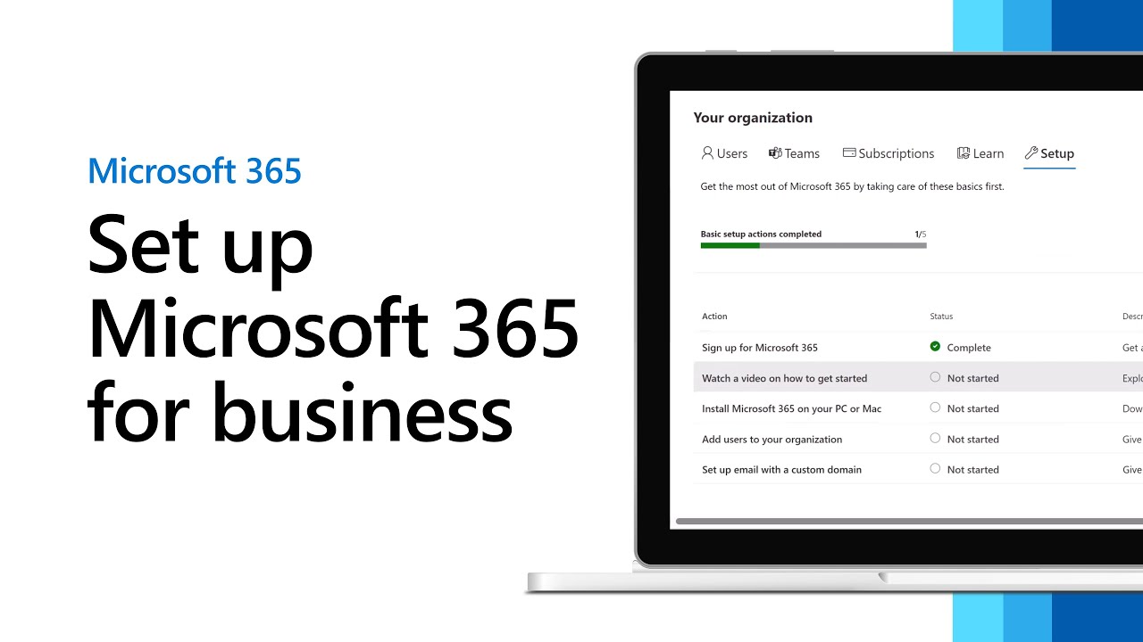 Set Up Microsoft 365 For Business Youtube