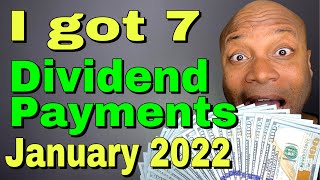 I got 7 Dividend Payments in January 2022