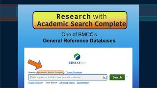 Research with Academic Search Complete