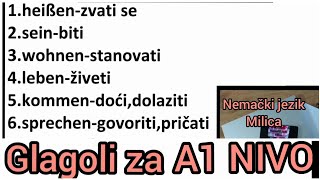 ● 150 GLAGOLA ZA A1 NIVO ● LISTA GLAGOLA ZA A1 NIVO ● GLAGOLI ZA A1 NIVO