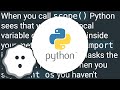 How does Python variable scoping works?