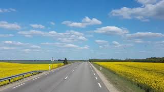 Road Drive - from Siauliai to Pakruojis in May