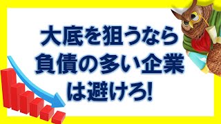 【ジムクレイマー】株価の大底を狙うなら、負債の多い企業は避けろ！【まとめ・切り抜き】