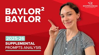 Watch me analyze every Baylor2Baylor Med Program supplemental essay prompt
