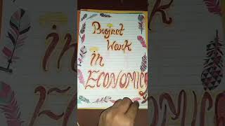 project file class 11th economics Collection of data