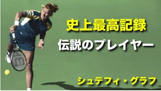 【テニス】女子歴代記録を樹立し続けた、伝説の選手、シュテフィ・グラフ を紹介！【グラフ】tennis graf