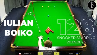 🔥 Winning Total Clearance | Iulian Boiko 128 vs Antoni Kowalski | Snooker Sparring | 20.09.2023