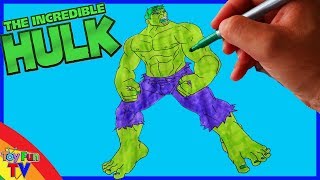 SuperHeroes Colors in The Hulk Avengers Coloring Book ToyfunTV
