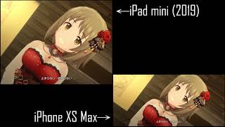 【デレステ/CGSS MV】iPad mini (2019) vs iPhone XS Max比較 「クレイジークレイジー」