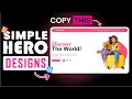 Create a Beautiful Responsive Hero Section | HTML, CSS, JavaScript Tutorial