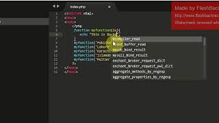 6. User defined Function in PHP