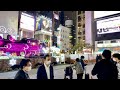 【4K】Tokyo Night Walk - Shiodome to Shimbashi, a few Christmas Lights (Dec.2021)