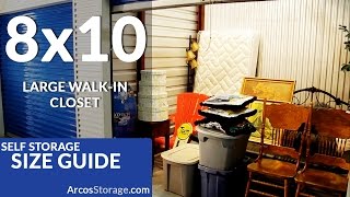 8x10 Size Guide: Self Storage