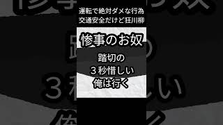 惨事のお奴【運転で絶対ダメな行為】交通安全だけど狂川柳