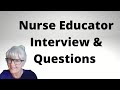 Nurse Educator Interview Questions