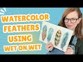 Feathers in Watercolor
