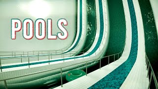POOLS: A Poolcore Liminal Space Game Inspired by Jared Pike's Dream Pools, with Usable Water Slides!