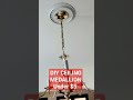 DIY CEILING MEDALLION UNDER $5