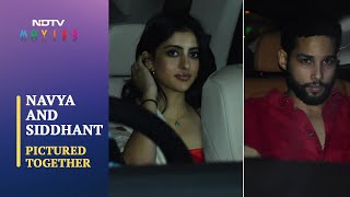 Rumoured Couple Navya Nanda And Siddhant Chaturvedi Left A Party Together
