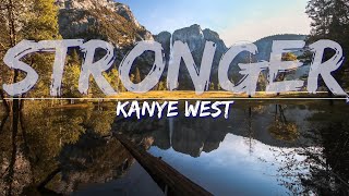Kanye West - Stronger (Clean) (Lyrics) - Audio at 192khz, 4k Video