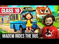 Madam rides the bus class 10 | Full ( हिंदी में ) Explained | madam rides the bus class 10 animated