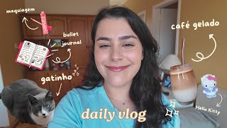 um dia comigo 🧋✨ | procurando um bullet journal, cozinhando e falando de livros 🍳📚