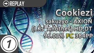 Cookiezi | sakuzyo - AXION [LKs' Another] +HD,DT FC 96.02% 384pp #1