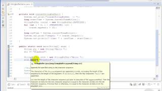 VTC Player Advanced Java Programming Java SE 7, The StringBuffer Class
