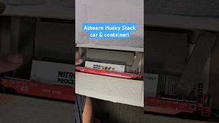 #unboxing HO Athearn Husky Stack well car \u0026 Nitrol Process container! #modeltrains #hoscale #shorts