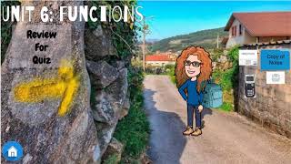 Review for Quiz- Function Notation