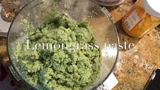 How to make Lemongrass paste  របៀបធ្វេីគ្រឿងគល់ស្លឹកគ្រៃសំរាប់សម្លម្ជូរគ្រឿង​ @vannakitchen4269