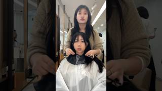 my first haircut in 8 years in korea! #seoul #korea #haircut