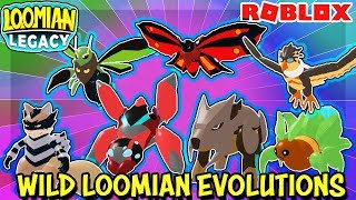 All Wild Loomian Evolutions In Loomian Legacy Roblox Stats Types