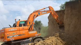 A SHORT REVIEW OF EXCAVATOR DOOSAN  DX 140W MODEL 2009...