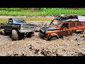 CLEARANCE and WHEELS DECIDE the outcome of the battle!  Land Rover tried its best. RC OFFroad 4x4