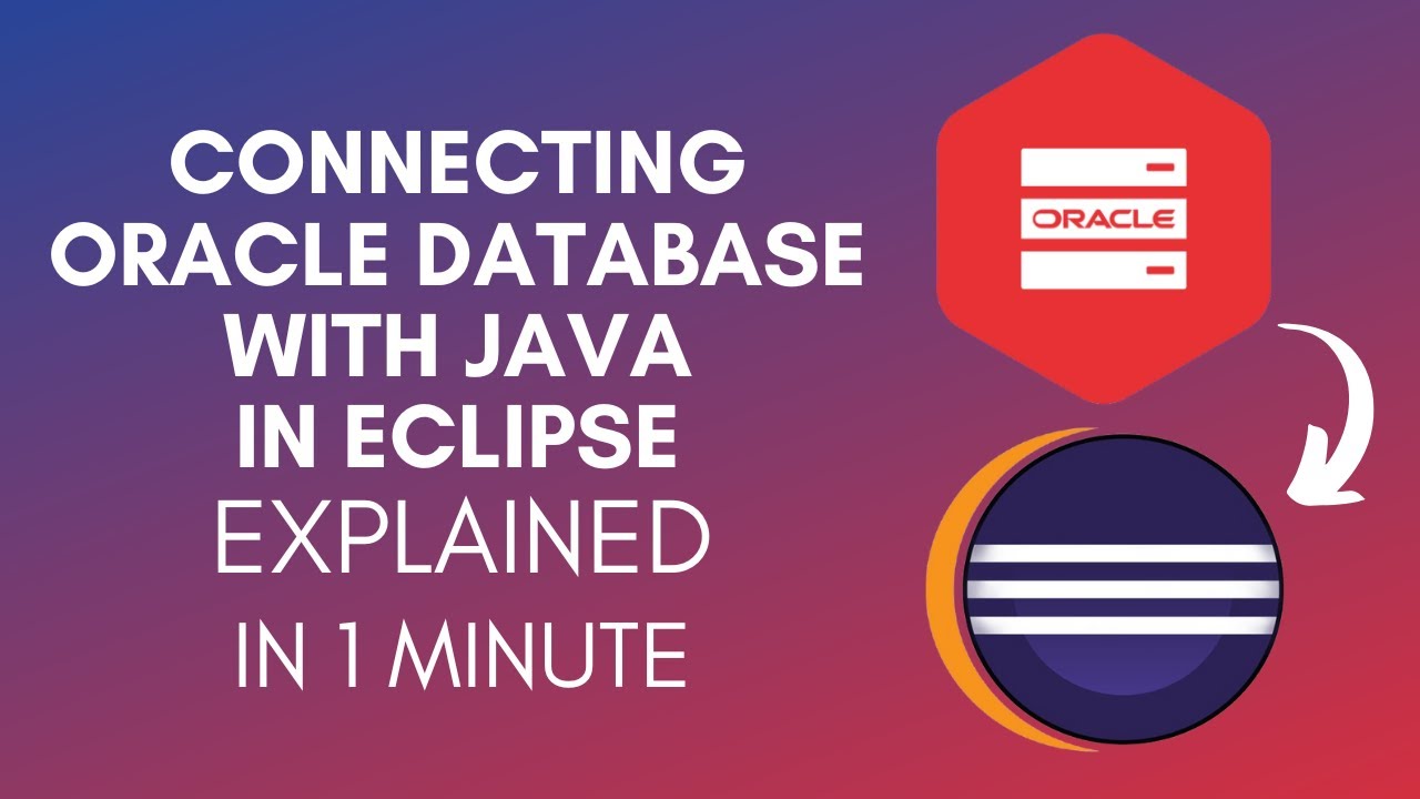 How To Connect Oracle Database In Java Eclipse 2025 Youtube