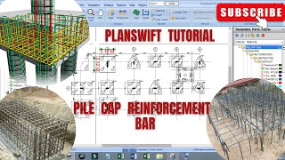 PLANSWIFT TEMPLATE - Pile cap Reinforcement bar  measurements