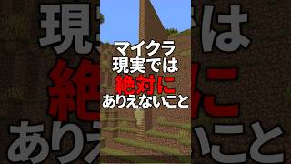 現実では絶対にありえないこと【検証】【ゆっくり実況】【マイクラ豆知識 解説 裏技】#shorts