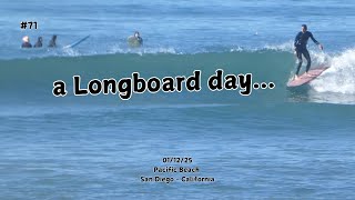 a Longboard day at Tourmaline - Pacific Beach / San Diego - California 01/12/25  [ Long Life #71 ]