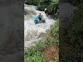 Hampir kecebur - Rafting pangalengan