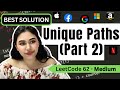 Unique Paths (Part 2) - LeetCode 62 Python