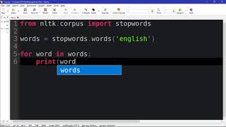 Python Natural Language Processing with NLTK #7 - Get the Stop Words For Text Cleaning