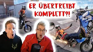 BLACKOUT UND DAVID REAGIEREN AUF KRASSE MOTORRAD CLIPS!