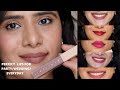 SIMPLY NAM Lipsticks swatches and review| Real swatches in natural light | DrSmileup|