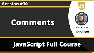 Comments in JavaScript (JavaScript for Beginners - Part 10)