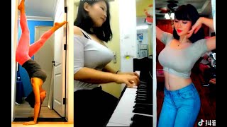 【Tik Tok抖音】The Hottest Girl 不要流鼻血 港风小姐姐的珍珠耳饰，你爱吗「嘉茵」