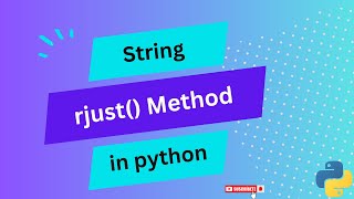(SY) rjust () method in python